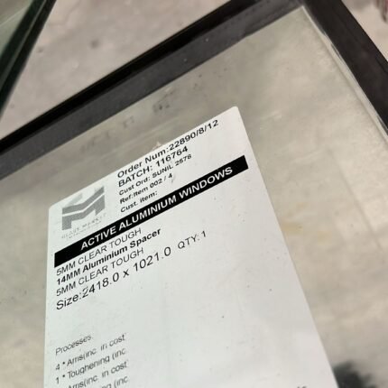 5mm Clear Toughened Double Glazed - 24mm
