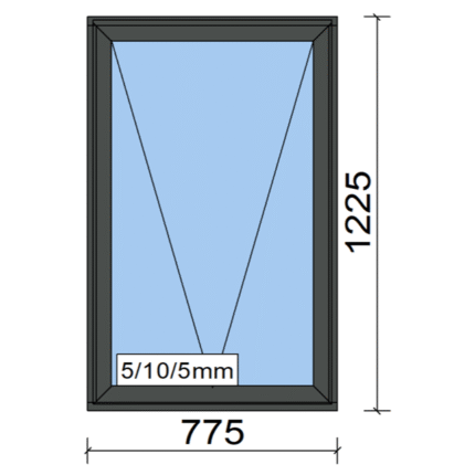 5mm Clear Toughened – 5mm Energy Tech Double Glazed – Awning Window