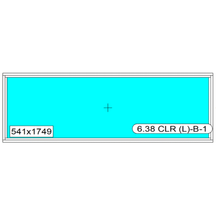 6.38mm Clear Laminated Single Glazed Glass