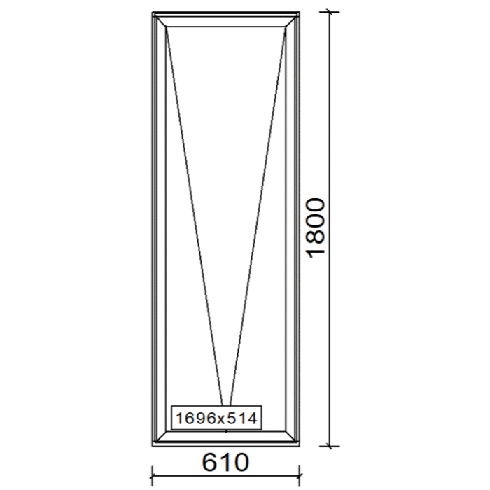 4mm Clear Tough Single Glazed – Awning Window - Image 1