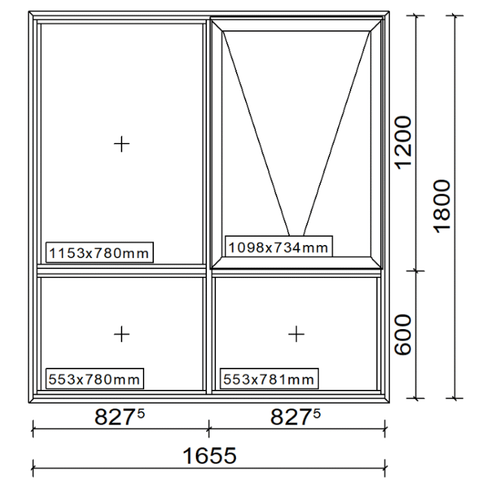 4mm Clear Tough Double Glazed – Awning Window - Image 1