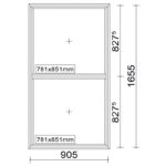 4mm Clear Tough Double Glazed – Fixed Window